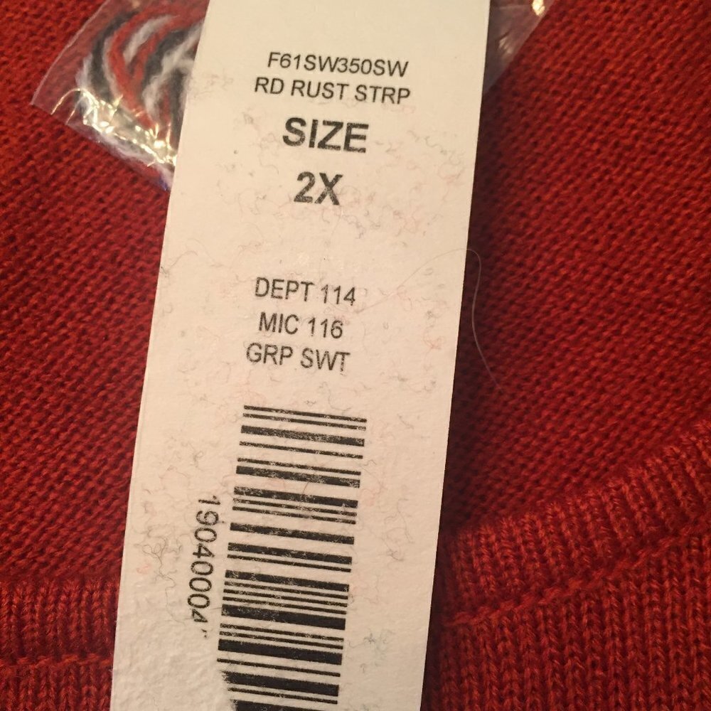 2X Sweater by Westbound Cream Gray Rust NWT - Picture 8 of 9